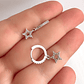 Argollas Huggie Estrella Microcircones 11 mm  - Miniatura 1