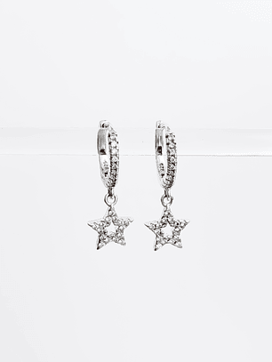 Argollas Huggie Estrella Microcircones 11 mm 