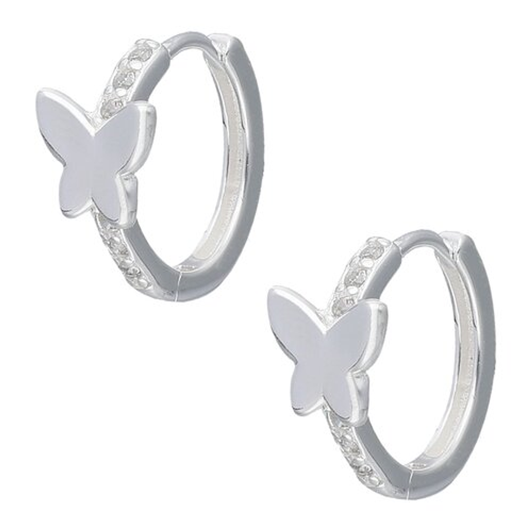 Argollas Huggie Mariposa Circones  3
