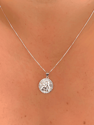 Collar Medalla Angel de la Guarda 