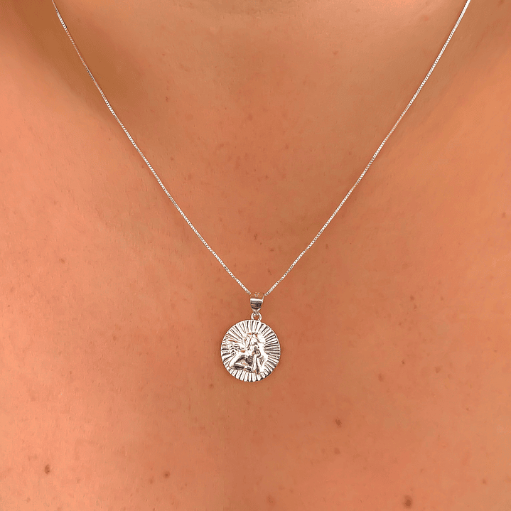 Collar Medalla Angel de la Guarda  1