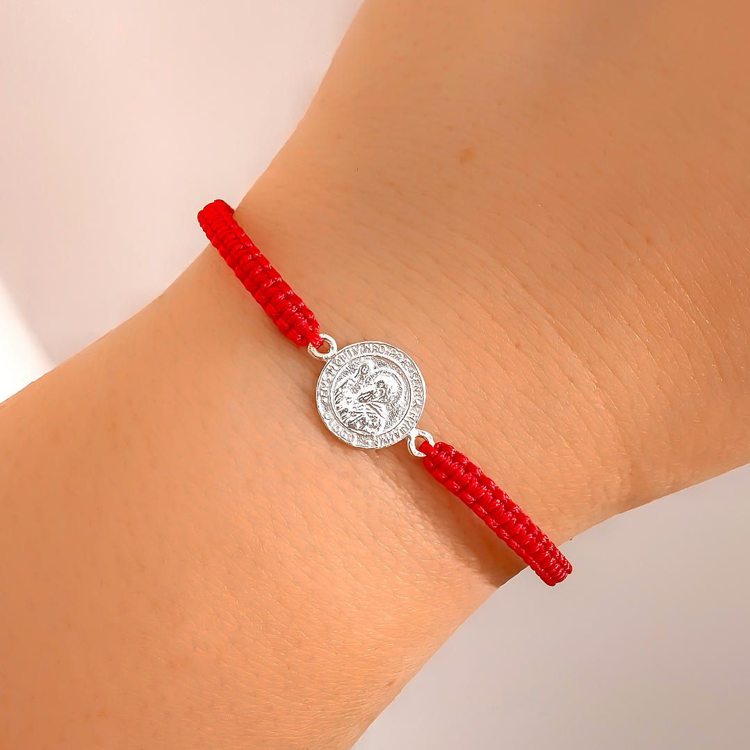 Pulsera Hilo Rojo San Benito Abad  1