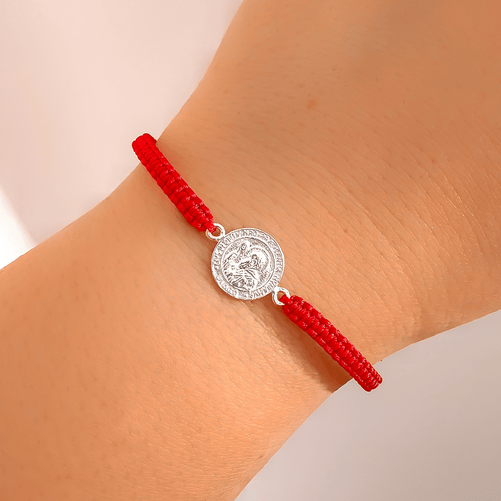 Pulsera Hilo Rojo San Benito Abad  1