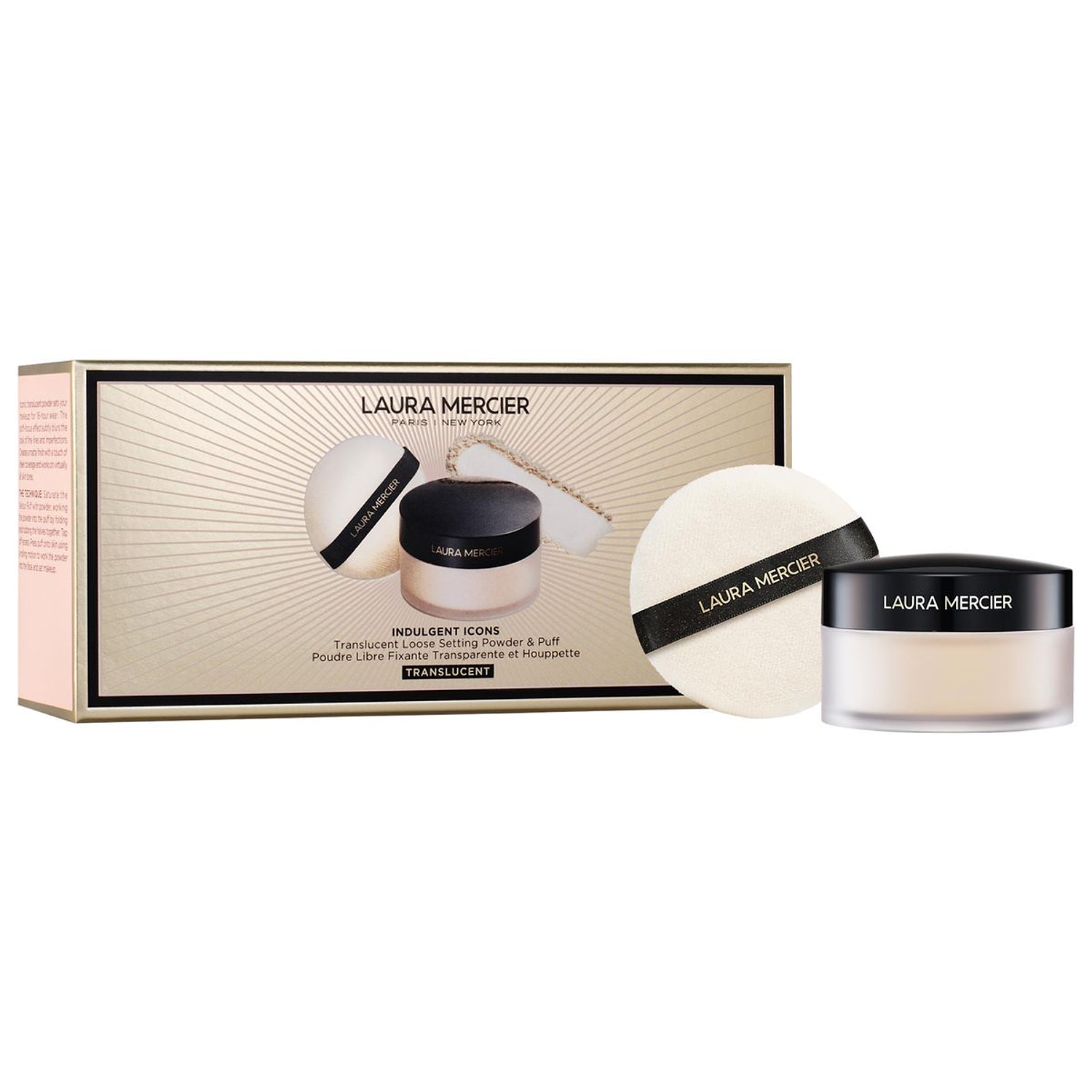 TRASLUCENT LOOSE SETTING POWDER AND PUFF - LAURA MERCIER