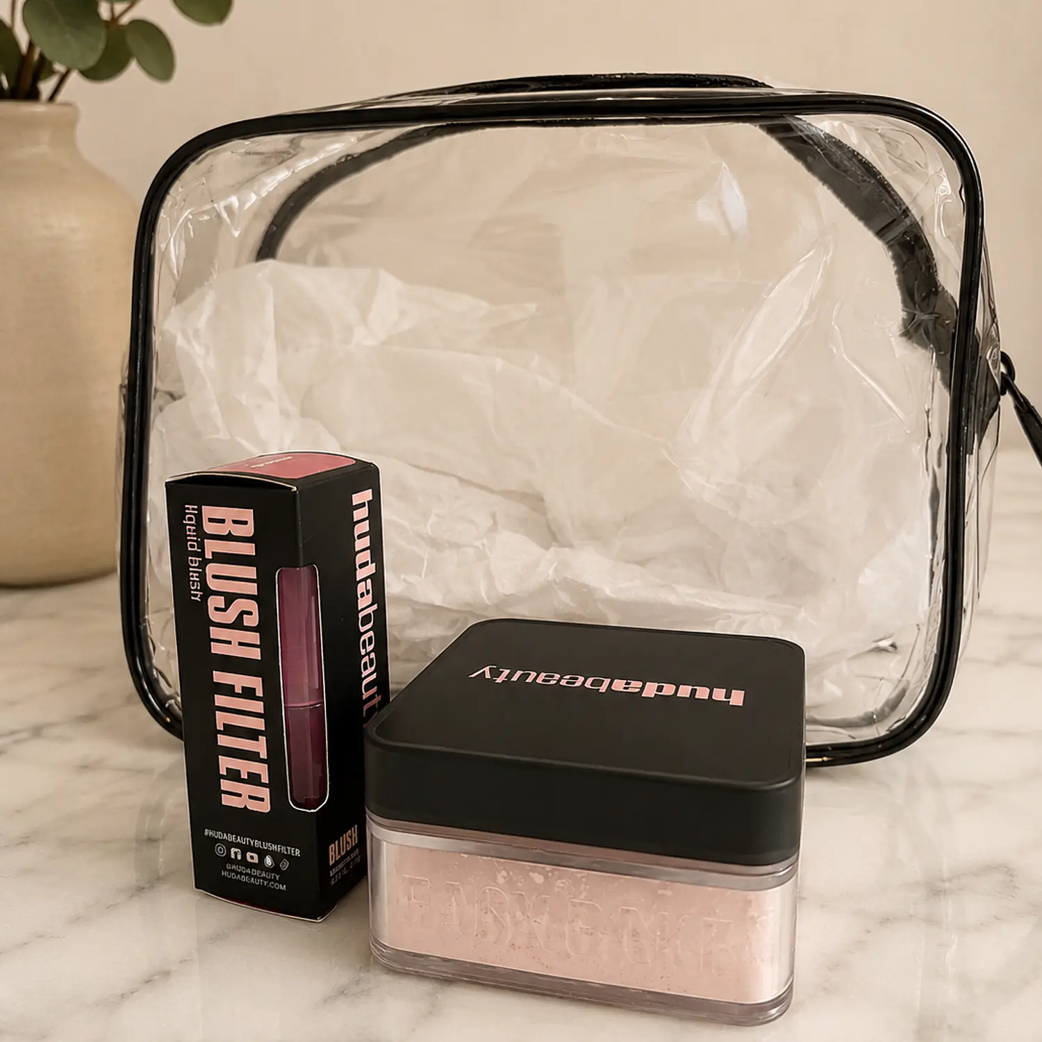 Set Huda Beauty Polvo suelto y Blush Filter 2