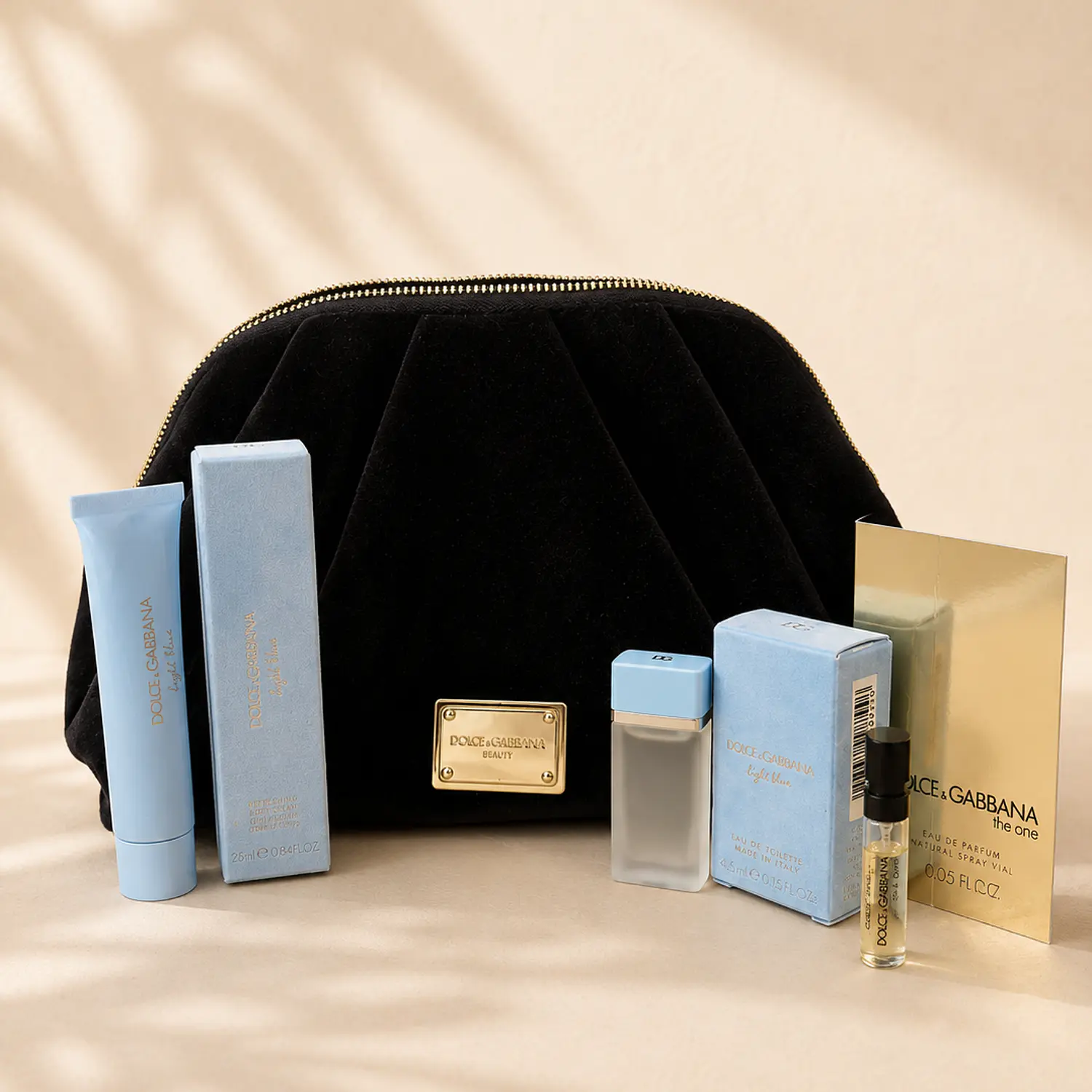 SET LIGHT BLUE VELVET CASE – Dolce & Gabbana