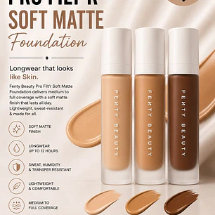 BASE FENTY - PRO FILTER SOFT MATTE LONGWEAR FOUNDATION 