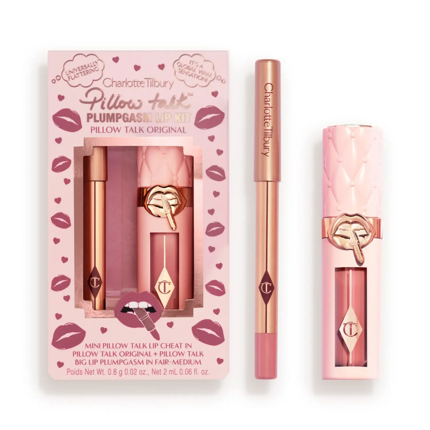 PILLOW TALK PLUMPGASM LIP KIT - CHARLOTTE TILBURY
