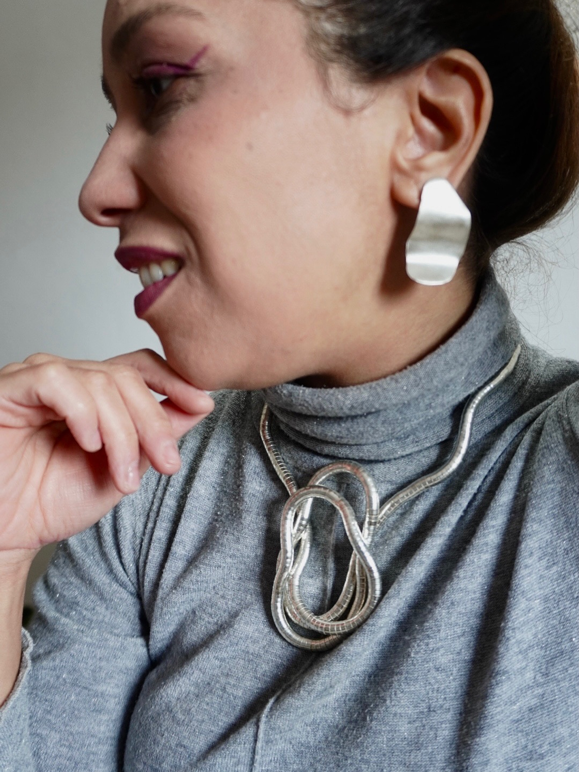 Brinco orgânico prata 925 2