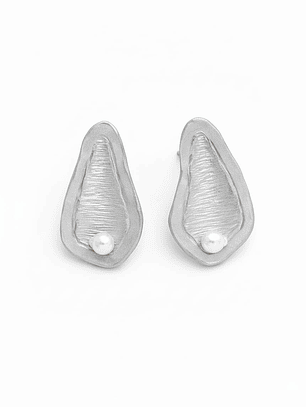 Brinco de concha de prata 925 