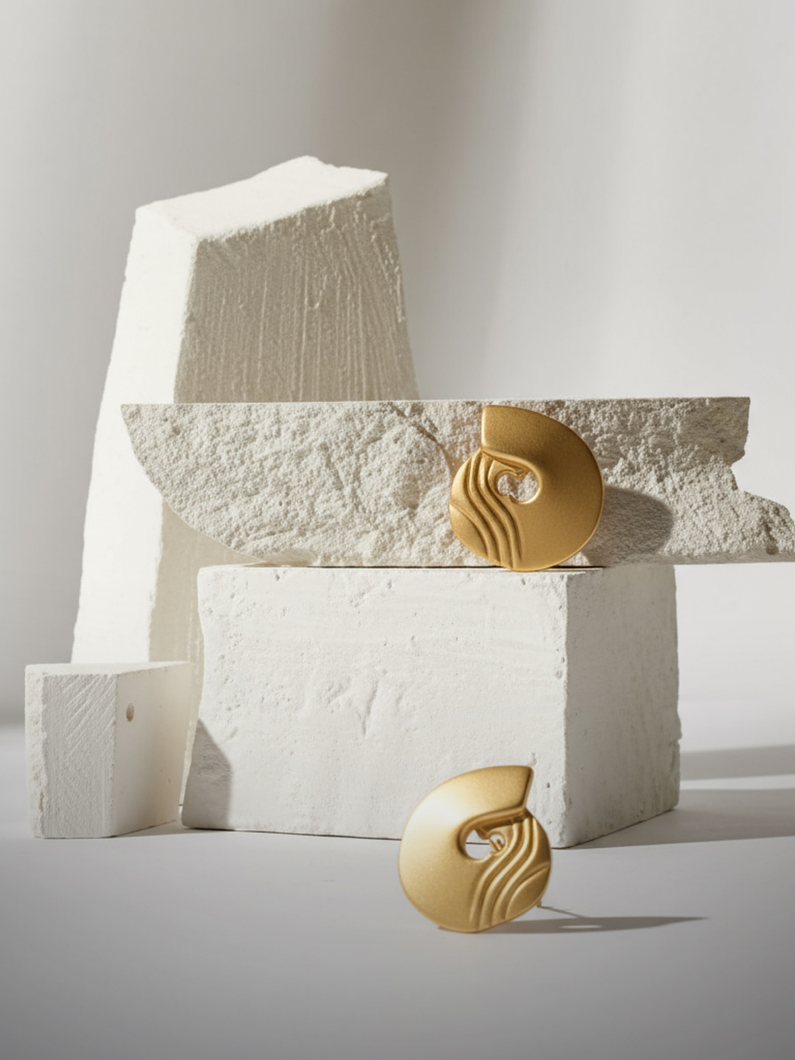 Argola com base de prata e banho de ouro 18k  2