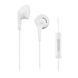 Audífono Maxell EB-Mic Ear Buds - Blanco