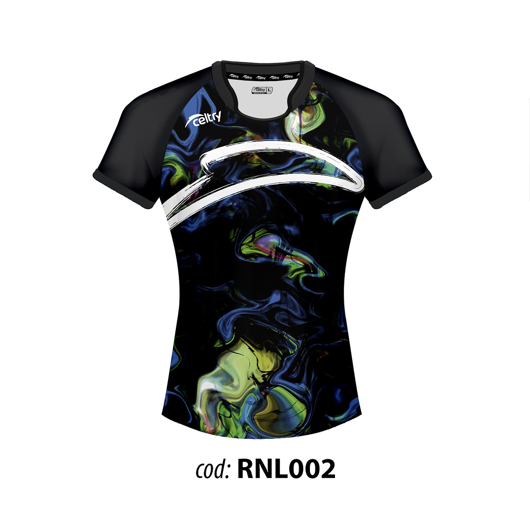 Camiseta mujer negra colores 1