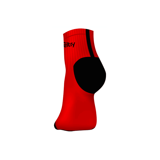 Calcetas padel duo colores rojo / negro