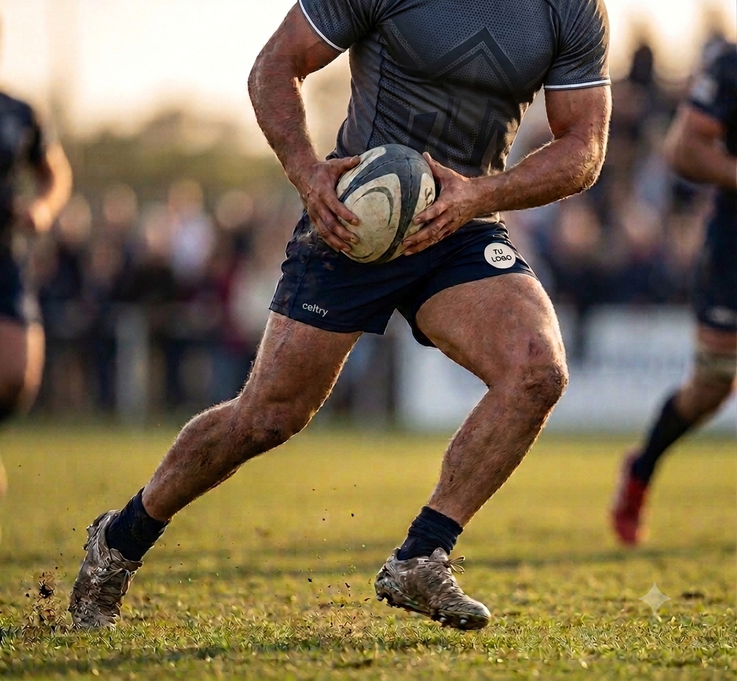 Hestia Short Rugby Hombre Azulino