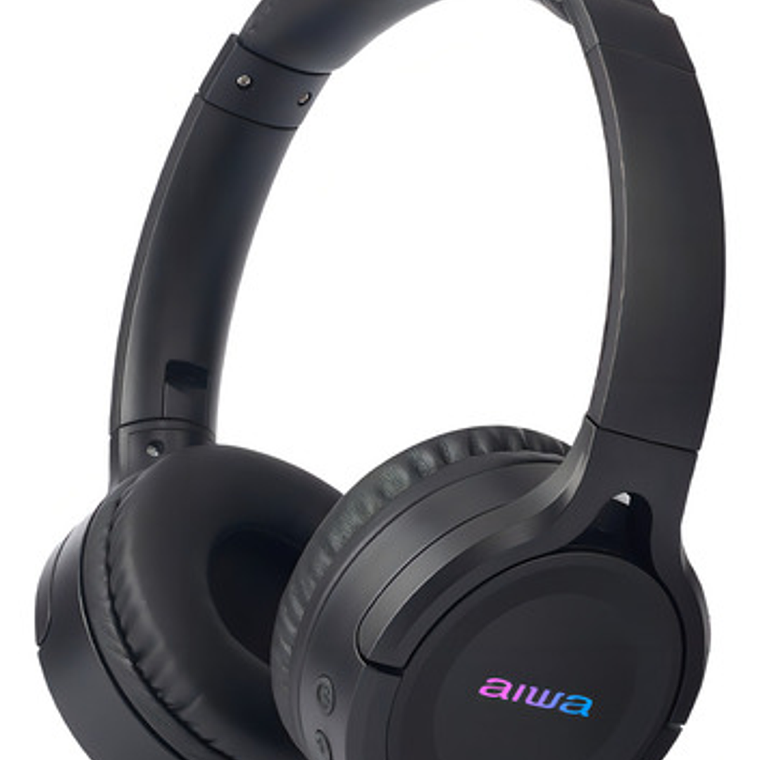 Auriculares Aiwa On-ear Inalámbricos Bluetooth Awk17 Negro 1