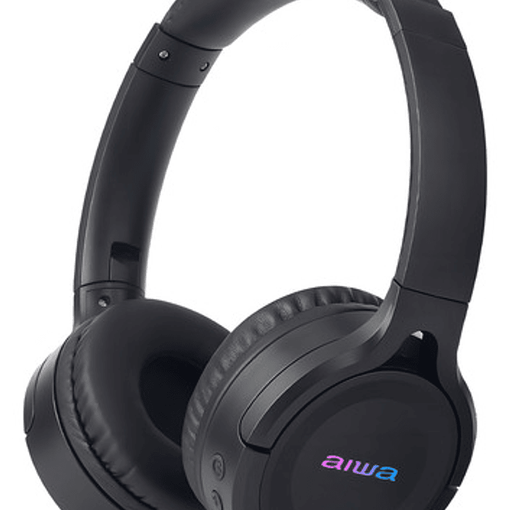 Auriculares Aiwa On-ear Inalámbricos Bluetooth Awk17 Negro 1
