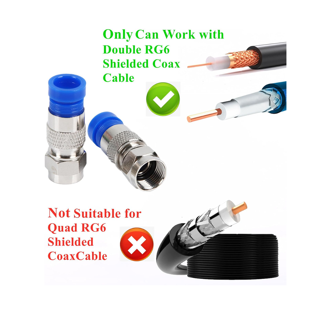 Kit de herramientas de compresión de cable coaxial 6