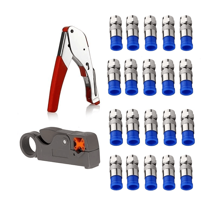 Kit de herramientas de compresión de cable coaxial 1