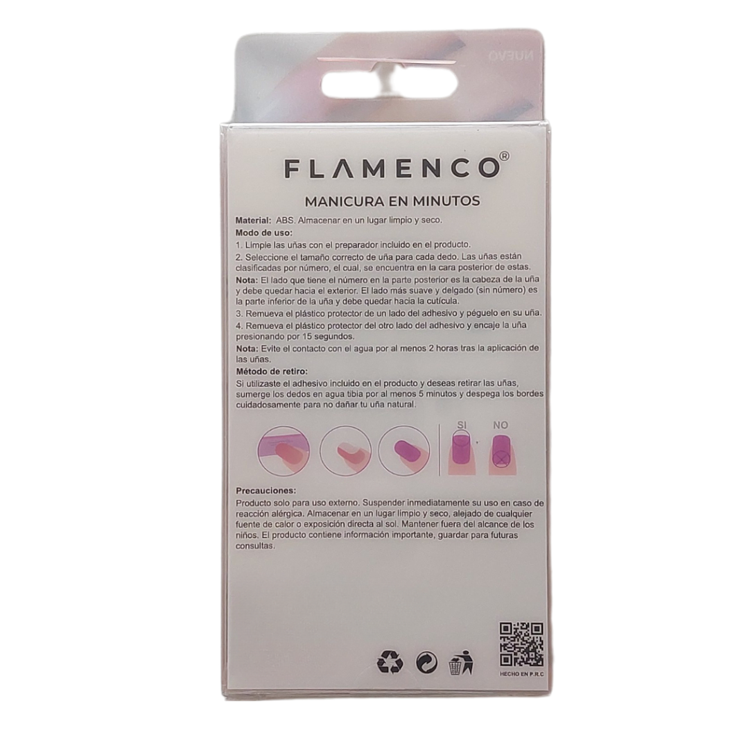 Uñas Press On Autoadhesivas Acabado Natural Rosa Difuminado 2