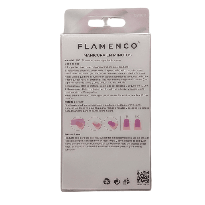 Uñas Press On Autoadhesivas Acabado Natural Rosa Difuminado 2