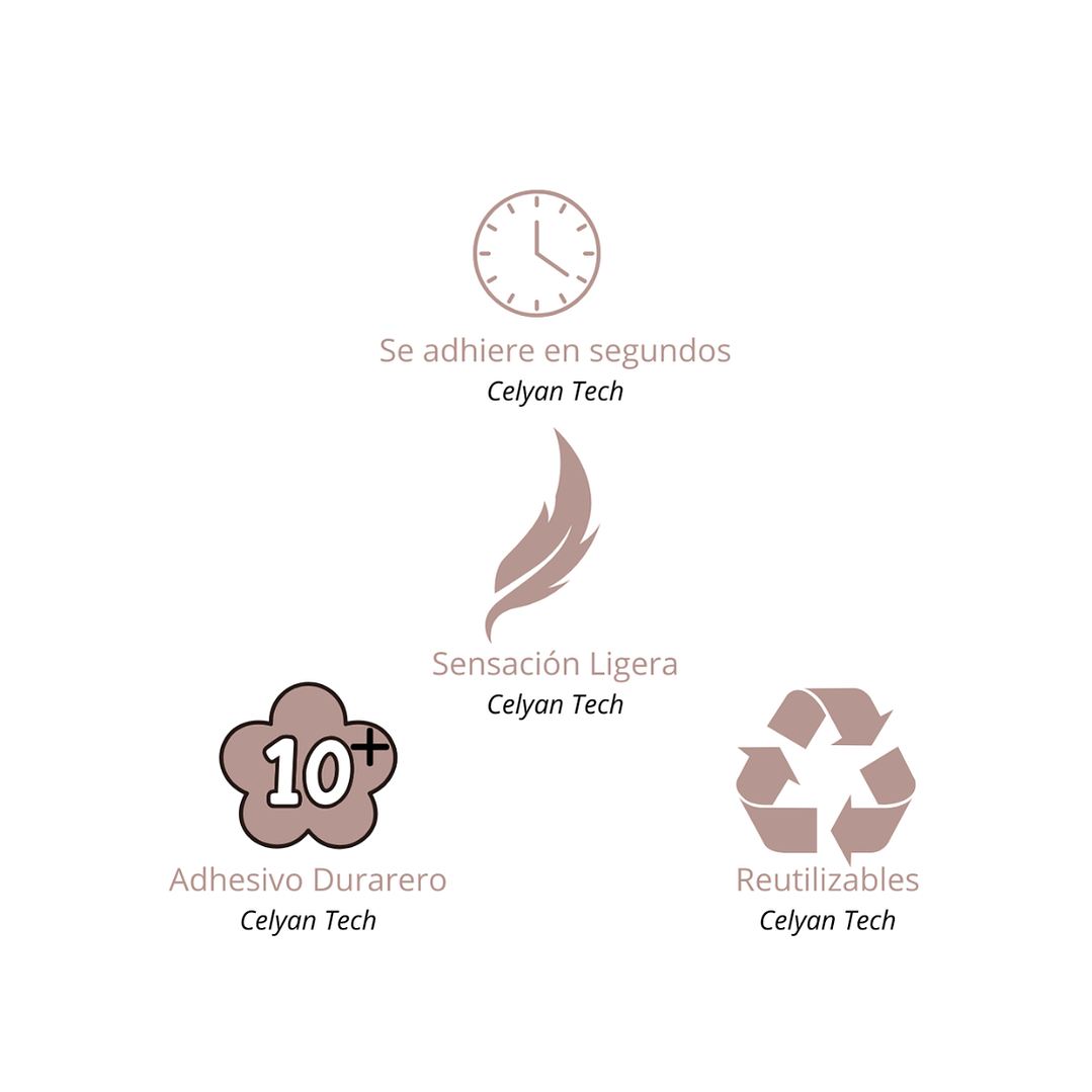 Uñas Press On Acabado Natural Francesa Plateadas Plateado Lisa 4