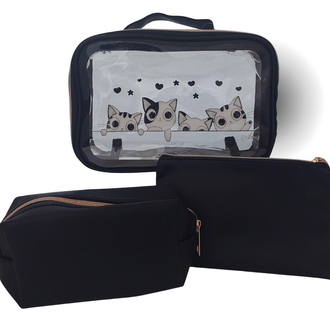 Set de Organizadores de Viaje para Maquillaje y Cosméticos  1