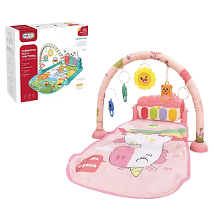 🎵 Gimnasio Musical con Alfombra y Piano para Bebé | Centro de Actividades Educativo y Sensorial
