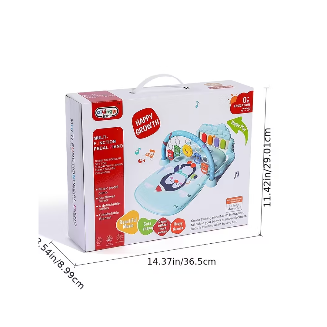 🎵 Gimnasio Musical con Alfombra y Piano para Bebé | Centro de Actividades Educativo y Sensorial 3