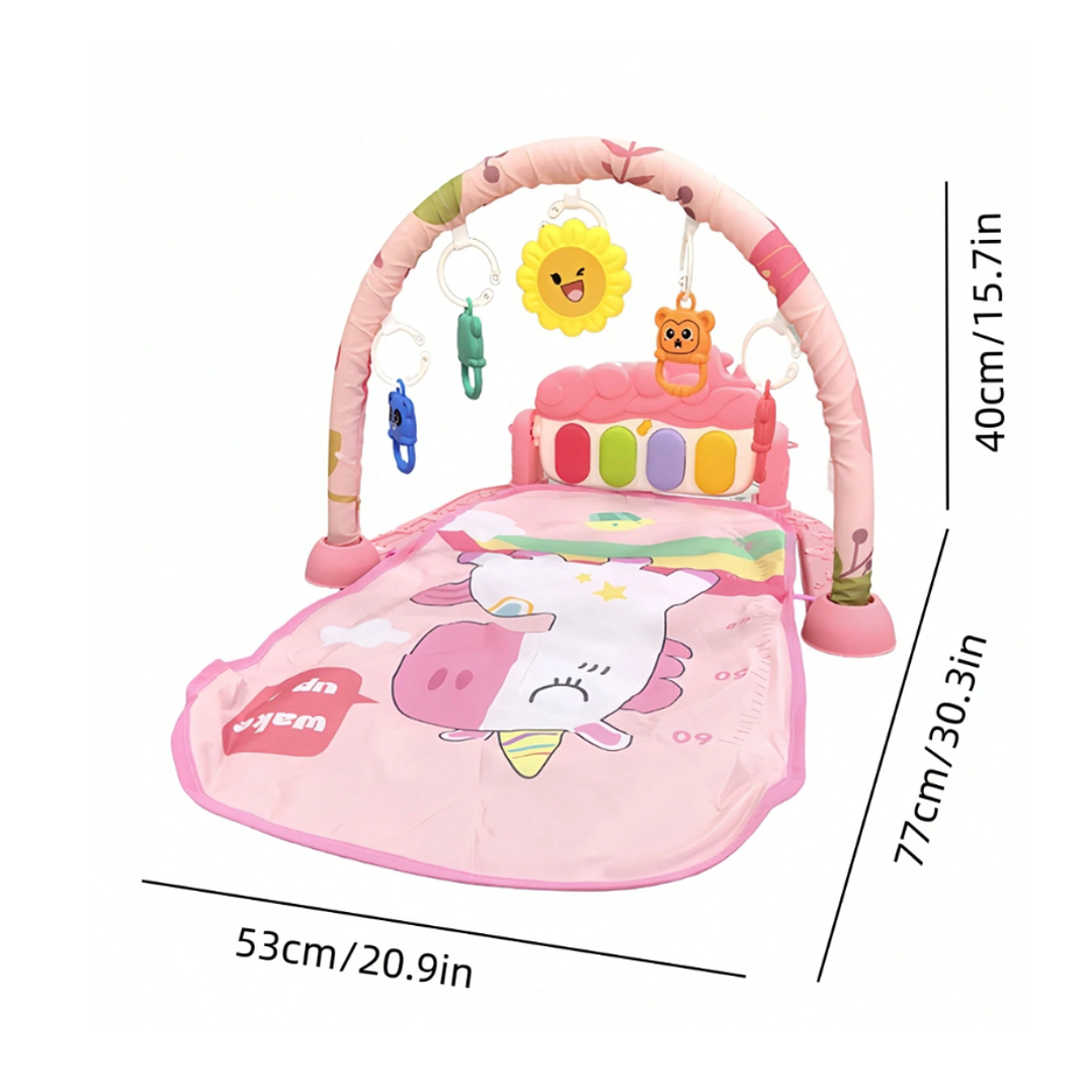 🎵 Gimnasio Musical con Alfombra y Piano para Bebé | Centro de Actividades Educativo y Sensorial 4
