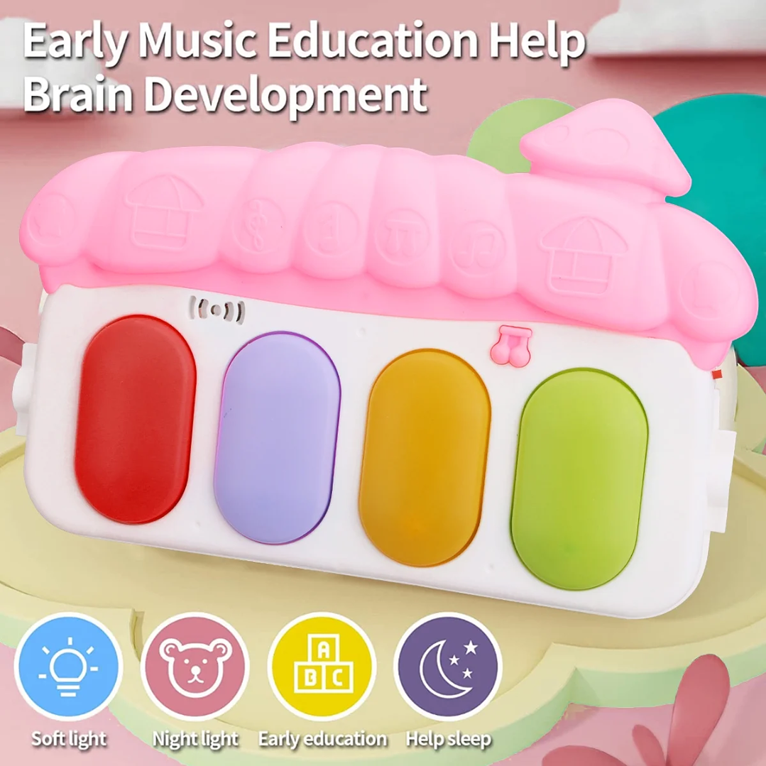 🎵 Gimnasio Musical con Alfombra y Piano para Bebé | Centro de Actividades Educativo y Sensorial 5