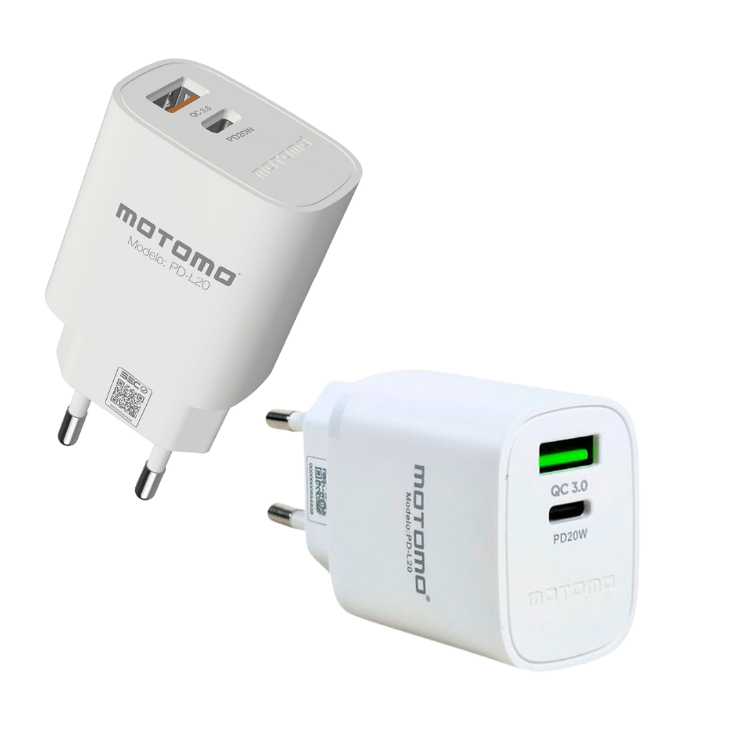 Cargador Rápido 20W con Power Delivery (PD) + Quick Charge 3.0 (QC3.0) 2