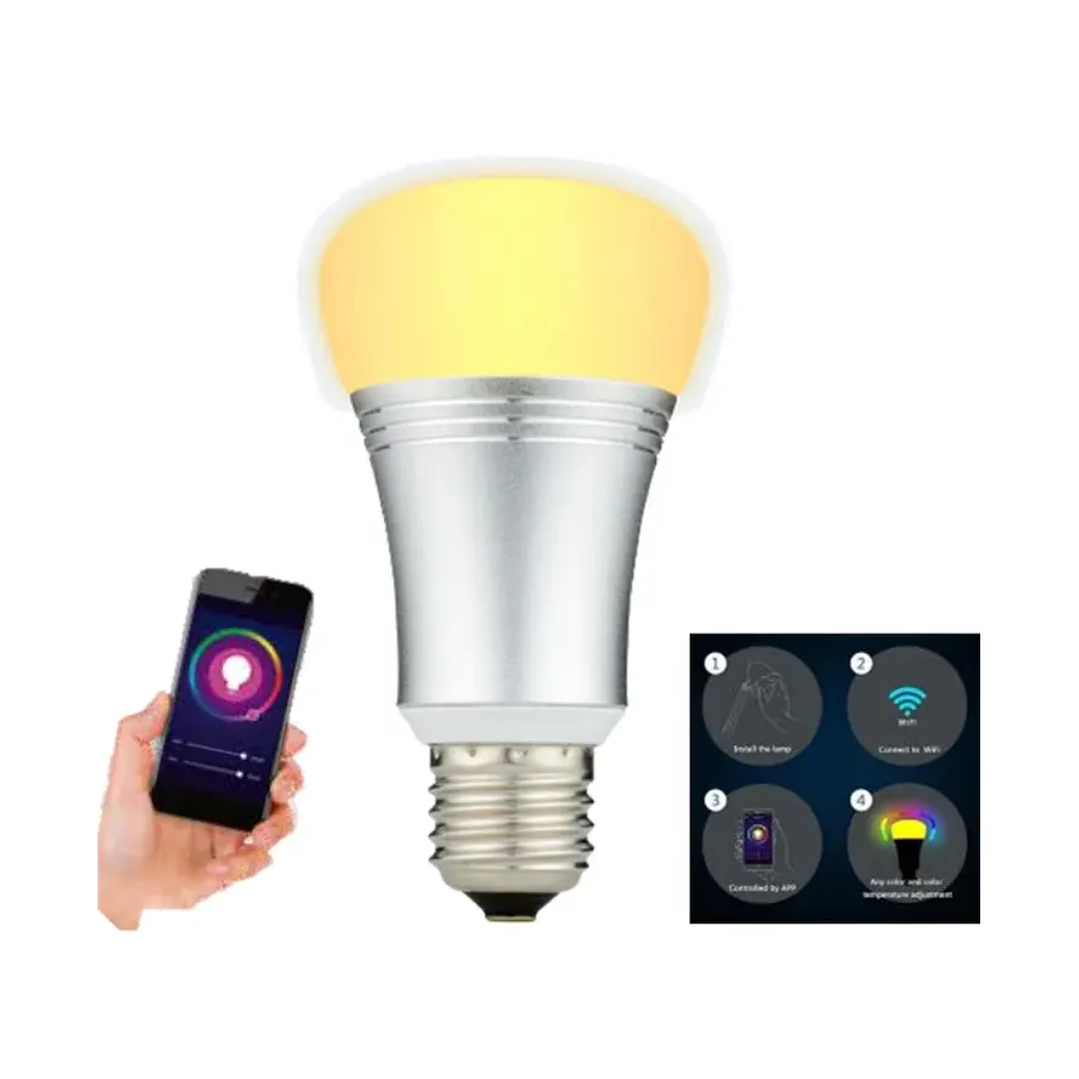 Ampolleta Inteligente LED WiFi IRT – Luz Cálida Regulable | 7W | E27 | Compatible con App TUYA 2