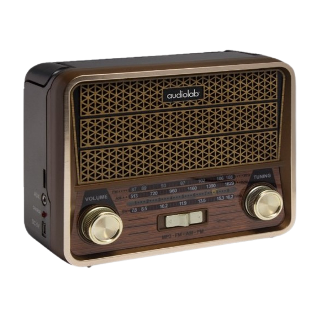 Radio Audiolab Mini-Retro Bluetooth | AM/FM/SW | USB | SD | Diseño Vintage 1