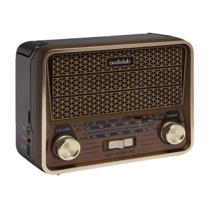 Radio Audiolab Mini-Retro Bluetooth | AM/FM/SW | USB | SD | Diseño Vintage 1