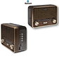 Radio Audiolab Mini-Retro Bluetooth | AM/FM/SW | USB | SD | Diseño Vintage - Miniatura 2