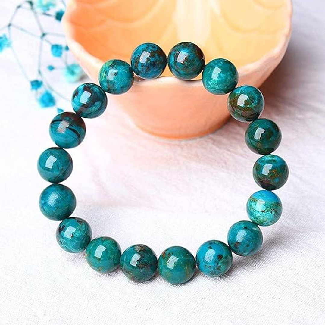Pulsera De Piedras Naturales Crisocola 💙 1