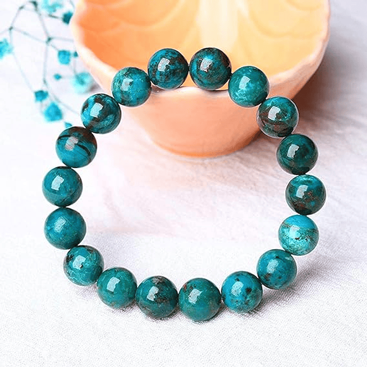 Pulsera De Piedras Naturales Crisocola 💙 1