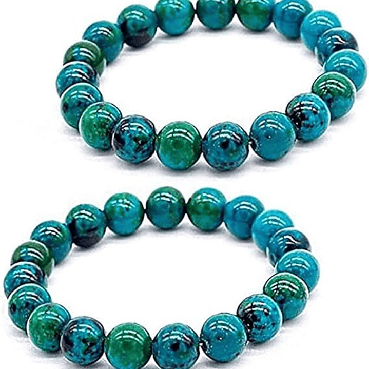Pulsera De Piedras Naturales Crisocola 💙 2