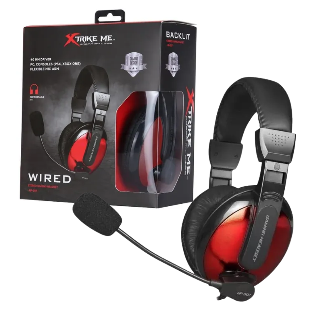 Audífono Gaming Xtrike Me con Micrófono | 40mm | Jack 3.5mm 1