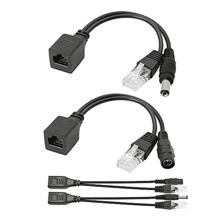 Adaptador PoE Pasivo Inyector 12V para Cámaras IP | Datos + Energía por Ethernet 2