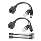 Adaptador PoE Pasivo Inyector 12V para Cámaras IP | Datos + Energía por Ethernet - Miniatura 2