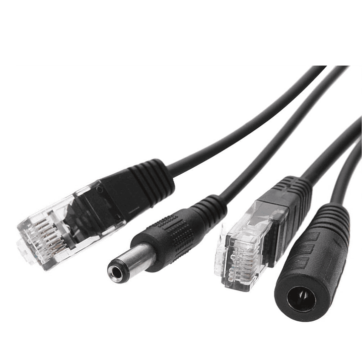 Adaptador PoE Pasivo Inyector 12V para Cámaras IP | Datos + Energía por Ethernet 3
