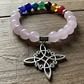 Pulsera de Siete Chakras con Colgante Nudo de Brujas – Energía Positiva y Armonía Espiritual - Miniatura 19