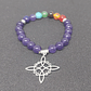 Pulsera de Siete Chakras con Colgante Nudo de Brujas – Energía Positiva y Armonía Espiritual - Miniatura 7