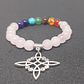 Pulsera de Siete Chakras con Colgante Nudo de Brujas – Energía Positiva y Armonía Espiritual - Miniatura 21