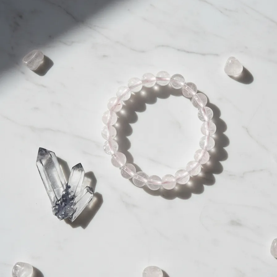 Pulsera De Piedras Naturales Cuarzo Cristal 🔮 2