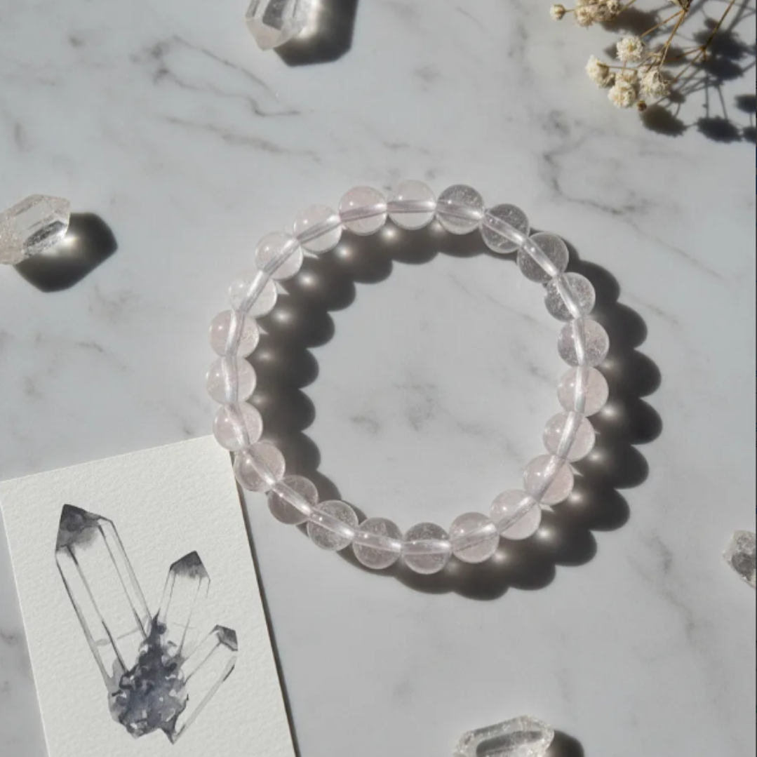 Pulsera De Piedras Naturales Cuarzo Cristal 🔮 8