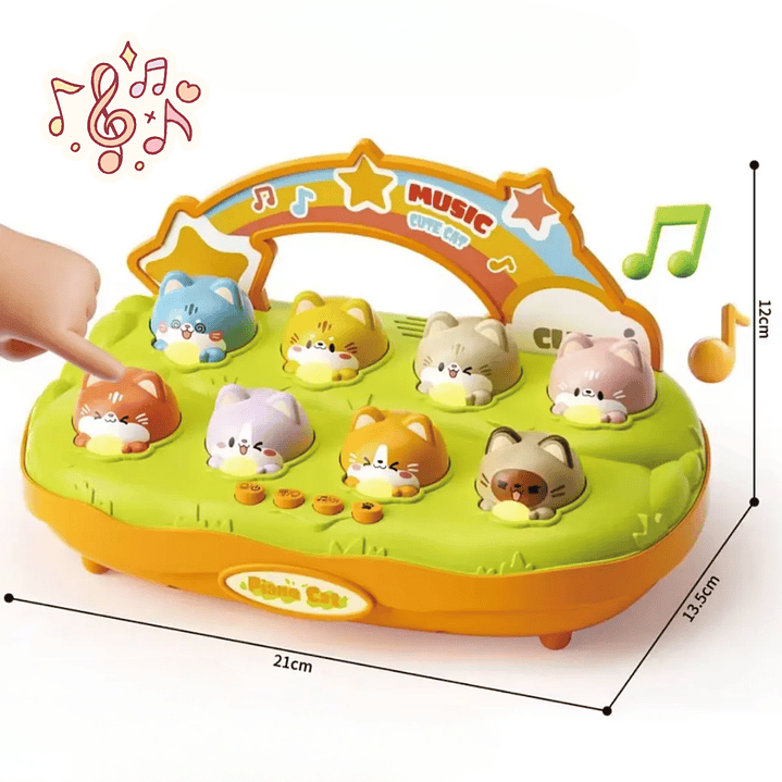 Piano Gatitos Musicales para Niños | Juguete Educativo con Luces y Sonidos 3