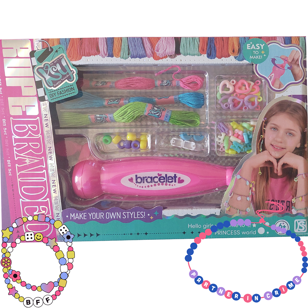 Set para Hacer Pulseras y Trenzas para el Cabello | Juguete Creativo para Niñas 1